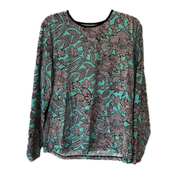 Lands' End Tops - Pattern Long Sleeve Shirt